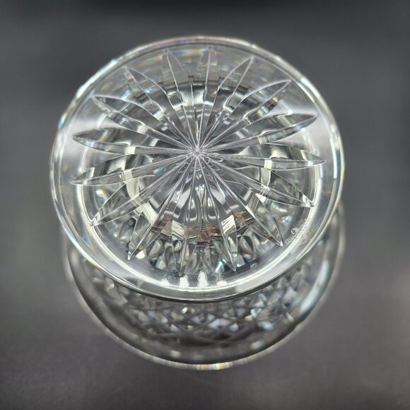 Waterford Crystal Ankglo Bowl 6" Diamond Cut Footed Beauty in Box JJ3832 - Picture 7 of 15